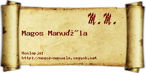 Magos Manuéla névjegykártya